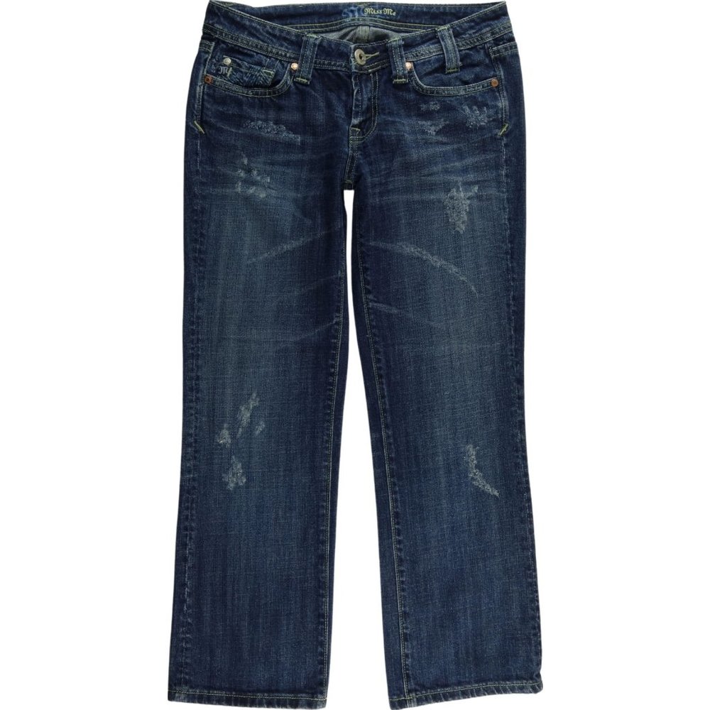 Miss Me JP4088 Sylmar Crop Capri Jeans Women's 28 Low Rise A681